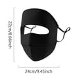 thumbnail image 4 of Shadoumai Summer face Gini Sunscreen mask, Full face ice Silk Breathable face Protection Sunshade Cycling mask, 4 of 4