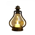 thumbnail image 2 of Vintage Christmas LED Lantern, Bronze Hurricane Lamp with Flickering Flameless Candle, Battery Operated Tabletop & Hanging Light for Indoor Christmas Holiday Decor, 2 of 7