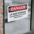 thumbnail image 4 of LP Gas Storage No Smoking or Flames with OSHA Danger Vinyl Decal Label 7 Inch x 5 Inch - 5 Pack, 4 of 6
