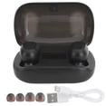 thumbnail image 1 of Auriculares deportivos binaurales intraaurales con Bluetooth 5.0 y pantalla digital L21Pro (negros), 1 of 14