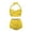 A-Yellow426, variant on XIAONU Women's Banana Print Halter Swimwear Slim Fit Sleeveless Sweetheart Neck High Waisted Bikini Set Soft Lively Pool Swimsuits