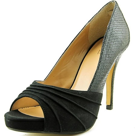 

Karen Scott Thalia Sodi Womens Marissa Open Toe Platform Pumps Black Snake Size 11.0 Borv