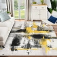 thumbnail image 5 of Yesfashion Carpets Area Rugs Washable 1150Gsm Velvet Pearl Velvet Washed Back Folded Printed Rug Abstract-Crisscross Black Gold 9*12ft, 5 of 7