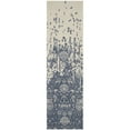 thumbnail image 5 of SAFAVIEH Restoration Vintage Dalton Floral Wool Runner Rug, Ivory/Blue, 2'3" x 8', 5 of 10