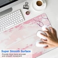 thumbnail image 4 of Game in Style with Watercolor Cherry Blossom Mouse Pad: Large Gaming Mat (31.5x11.8 In), Non-Slip Base, Stitched Edge Design - Versatile for Home Office and Desk Environment!, 4 of 7