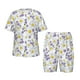 thumbnail image 1 of Fotbe Daisies Flowers Pijama Estampada de 2 Piezas para Niños – Ropa de Dormir de Manga Corta Cómoda para Niños y Niñas, Camiseta y Shorts de Algodón-Medium, 1 of 6