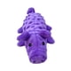thumbnail image 4 of Juguete de peluche para perros que chirría, protector de muebles para masticar, juguete de peluche de cerdo para mascotas para hacer ejercicio, para Púrpura, 4 of 8