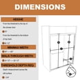 thumbnail image 5 of 60" W x 70" H Shower Doors, Traditional Sliding Shower Doors Tempered Glass Bypass Shower Enclosure with Single Handle, Clear Glass Bathroom Doors in Matte Black Finish, 5 of 7