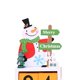 thumbnail image 2 of Injueey Calendario de cuenta regresiva de Adviento de para Navidad, Papá Noel, muñeco de nieve, decoración de Navidad para el hogar, regalos Kits de decoración para fiestas No.03, 2 of 4