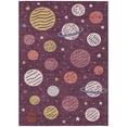 thumbnail image 2 of Addison Rugs Chantille Indoor/Outdoor Transitional Kids Eggplant Machine Washable Rectangle Rug, 9' x 12', 2 of 8