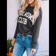 thumbnail image 5 of Camisetas Geniales para Mamá para Mujer, Sudadera de Larga con Estampado de Letras de Otoño para Mamá, Suéter Informal de Cuello Redondo Gris L, 5 of 7