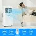 thumbnail image 5 of Ktaxon 5100 BTU (8000 BTU ASHRAE) Portable Air Conditioner & Dehumidifier Function Remote W/ Window Kit,White, 5 of 12