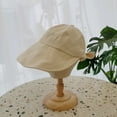 thumbnail image 6 of CoCopeanut Summer Foldable Bucket Hat for Women Autumn Outdoor Sunscreen Cotton Fishing Hunting Cap Anti-UV Wide Brim Panama Lady Sun Hat, 6 of 6