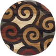 thumbnail image 3 of Festival Contemporary 5' Round Multi-Color Polypropylene Indoor Area Rug, 3 of 6