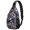 Halloween Cat Coffin Blue Pattern, variant on Halloween Cat Coffin Blue Pattern Sling Backpack, Unisex Cycling Crossbody Bag with Side Mesh Pockets, Adjustable Ambidextrous Strap Gift Ideas for Hiking Cycling Walking