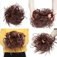 thumbnail image 3 of MY-LADY Messy Hair Bun Donut Bun Curly Wavy Synthetic Ponytail Extensions Hairpieces Hair Scrunchies Wraps Chignon for Women Girls (Grey/Brown/Silver/Black), 3 of 8