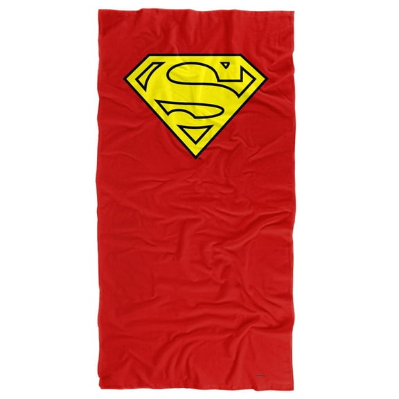 Superman Beach Towel, 30"x60", Superman Cape Logo Beach Towel