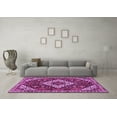 thumbnail image 3 of Ahgly Company Indoor Round Persian Purple Traditional Area Rugs, 6' Round, 3 of 4