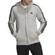 thumbnail image 1 of Sudadera con capucha adidas Essentials French Terry con 3 rayas para hombre, color gris, 1 of 4