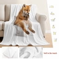 thumbnail image 5 of Funny Foxes Blanket Soft Cozy Warm Throw Blanket for Couch, Plush Fuzzy Flannel Fleece Blankets for Sofa, Cute Art Fun Lovely Animals on Toilets Bed Blankets Lightweight Gifts for Women, 30"x40", 5 of 9
