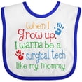thumbnail image 3 of Inktastic Surgical Tech Like Mommy Boys or Girls Baby Bib, 3 of 4