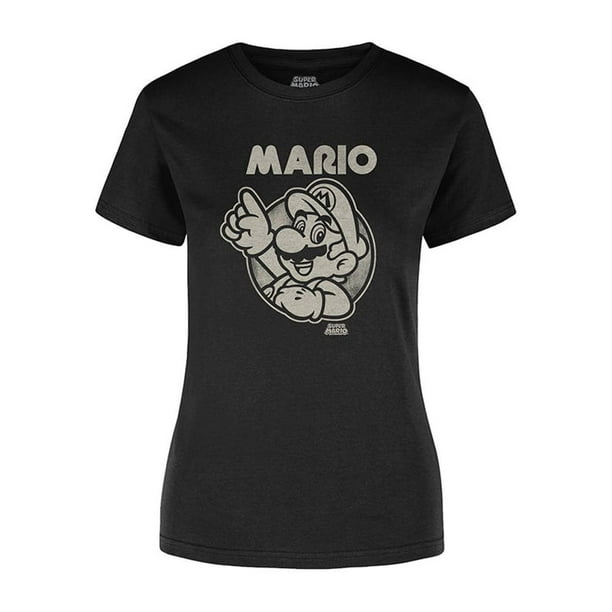 Playera Mujer Super Mario Retro Fan Army Nintendo Mario
