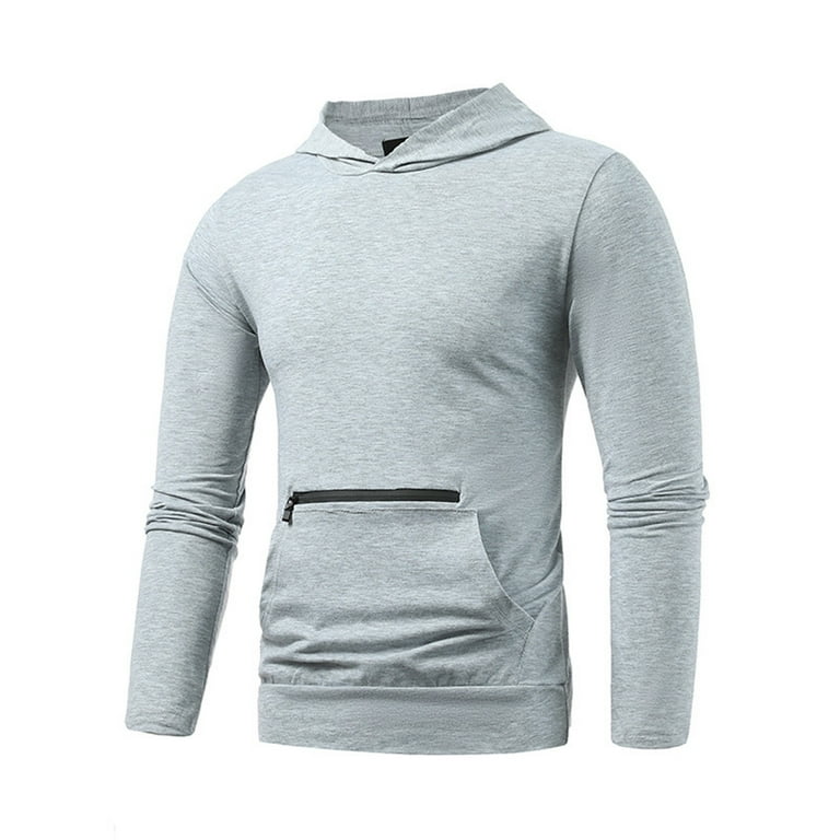 Double pocket long sleeve hoodie sweatshirt discount