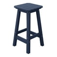 thumbnail image 2 of Costaelm Paradise 24" Outdoor Patio HDPE Square Counter High Backless Bar Stool, Navy Blue, 2 of 8