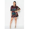 thumbnail image 6 of 2Chique Boutique Women's Multicolor Printed Tunic Dress, 6 of 7
