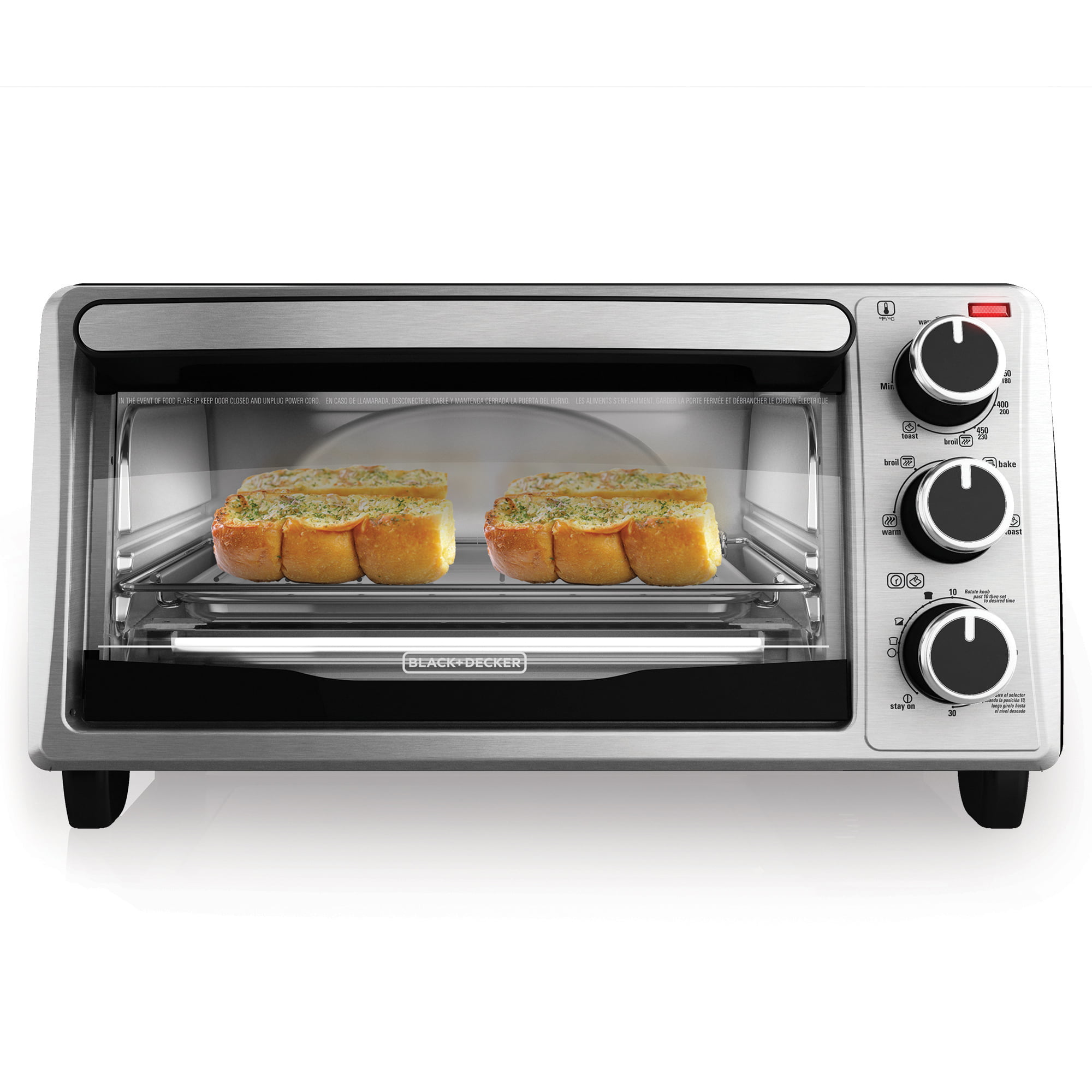  BLACK+DECKER 4-Slice Extra-Wide Slot Toaster, Stainless Steel,  TR4300SSD: Home & Kitchen