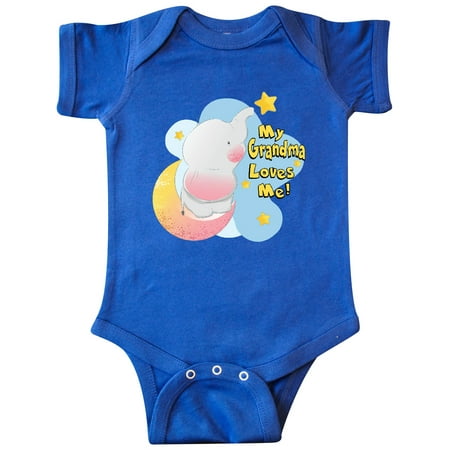 

Inktastic My Grandma Loves Me Gift Baby Boy or Baby Girl Bodysuit