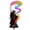Witch Solar Garden Light: colorful, variant on Halloween Solar Garden Stake Light For Outdoor Yard And Patio Decor, Seasonal Figurine Ground Light, Lawn Pathway Landscape Ornament For Garden, Courtyard And Holiday Scenes Holiday Garden Decoration