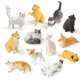 thumbnail image 1 of Figuras de animales en miniatura RECUR para gatos y perros, 12 unidades, 1 of 8