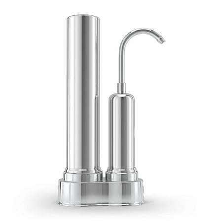 

pH Regenerate Faucet Water Filter - High pH Alkaline Water Filter System - Filtered Water Dispenser for Home Kitchen Tap & Bathroom Sink - Easy Installation Huge Filter Life