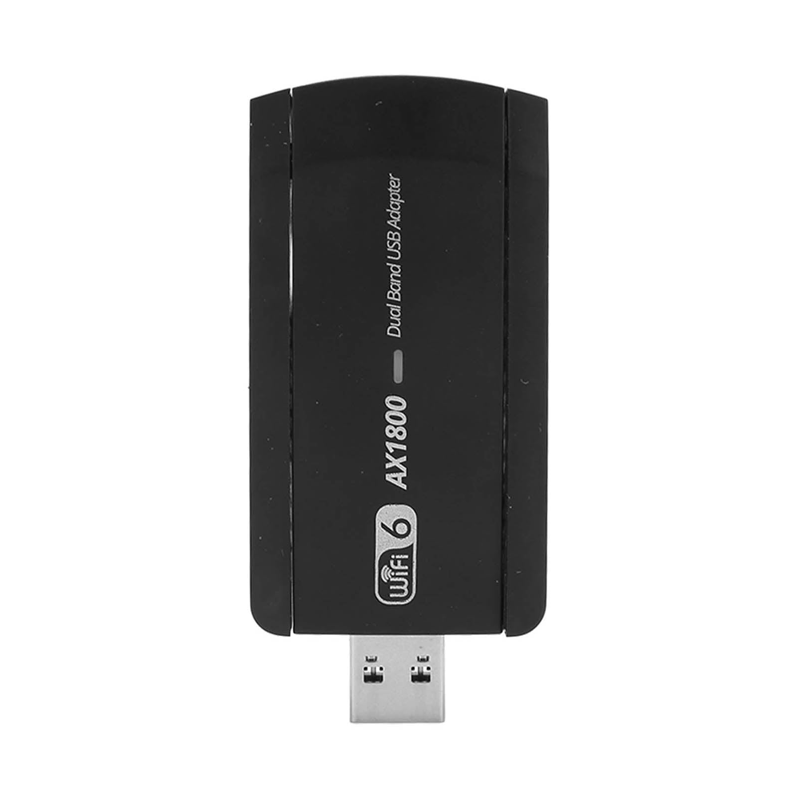 Aeun Adaptateur WiFi 6, Plug and Play WiFi 6 USB3.0 Dongle WiFi  Transmission Stable Double Bande pour PC