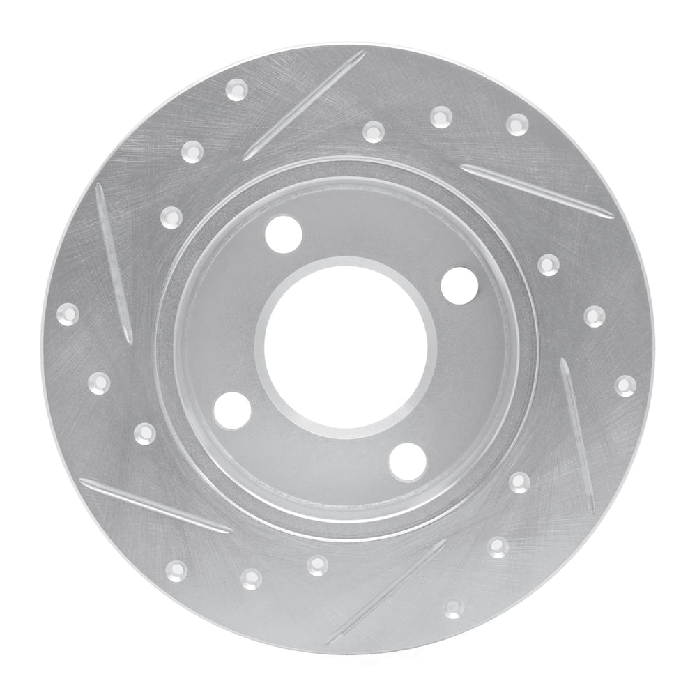 Dynamic Friction Company 631-73006R DFC Brake Rotor - Drilled And Slotted - Silver
