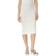 thumbnail image 2 of Womens White Textured Below The Knee Pencil Wear To Work Skirt Size: XS, 2 of 2
