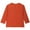 Orange, variant on Ohufall Toddler Girls Cotton Linen Shirts 3-12 Years, Summer Solid Color Casual Long Sleeve Pullover Tops Loose Comfy Button V-Neck Blouses for Kids Girls