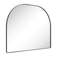 thumbnail image 5 of TEHOME Dezerae 32x40'' Large Black Arched Mantel Mirror Arch Fireplace Mirror for Bathroom or Living Room, 5 of 9