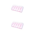 thumbnail image 4 of Wosthever Caja de almacenamiento de huevos de 15 rejillas con tapa Cajas de mantenimiento fresco Organizador Soporte de huevos de plástico Rosa 2piezas, 4 of 6