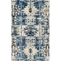Rugs.Com Tucson Collection Rug – 5X8 Blue Low Rug Perfect For Bedrooms, Dining Rooms, Living Rooms