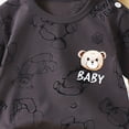 thumbnail image 4 of TOWED22 Toddler Kids Baby Boy Clothes Short Sleeve T-Shirt and Shorts 2Pcs Summer Casual Outfits(Black,12-18 M), 4 of 5