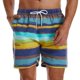thumbnail image 1 of Fiudx Pantalones Cortos En Playa, Bañadores En Recluido Rápido para Hombre, Pantalones Cortos En Portivos de Rayas, Ropa Informal En Verano, para Adolescentes y Adultos, Recluido En 5 Minutos., 1 of 5