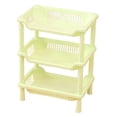 thumbnail image 1 of Bathroom Rack Bathroom Shelf Storage 3 Layers Bathroom Standing Shelf Bathroom Stand PP Land Installation Bathroom Rack Storage Shelves For Bathroom KitchenGreen Tetragonum, 1 of 1