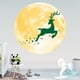 thumbnail image 3 of Etiqueta de la pared de Navidad, calcomanía de pared de decoración del hogar con forma de luna luminosa de 30 cm confiable y duradera, 3 of 8