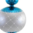 thumbnail image 2 of Sbk Gifts Holiday Teal & Silver 3 Ball Pendent Ornament Lattice Diamond Sbk221034, 2 of 3