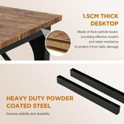 BestOffice 32 inch Computer Desk,Office Desk with Metal Frame,Adults can easily use it,Vintage