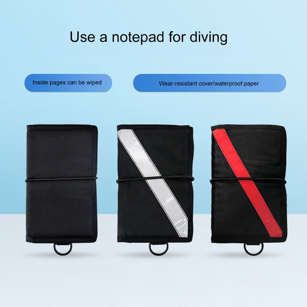 ANXPTIME Underwater Notebook Diving Record Board Waterproofs Paper Dives Note Pad Underwater Writing Pad Diving Supplies