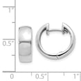 thumbnail image 2 of 14K White Gold Hinged Hoop Earrings, 2 of 2