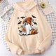 thumbnail image 3 of Sudaderas con capucha de murciélago de calabaza fantasma de Halloween para mujer, jersey con capucha de moda para adolescentes, sudaderas casuales de manga larga para Halloween, 3 of 5